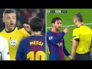 Video: What Lionel Messi Said To Referee During Chelsea Match When Told To Shut Up